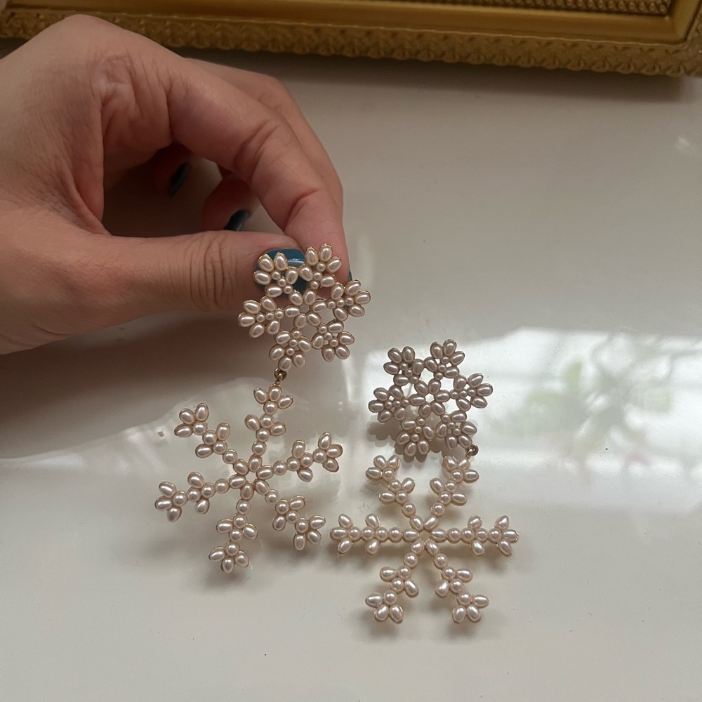 snowflake earrings